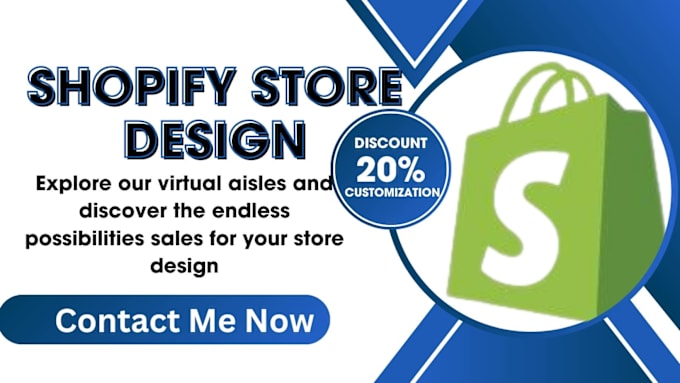 Gig Preview - Setup shopify store design shopify website redesign shopify dropshipping store