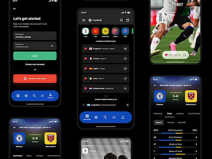 Gig Preview - Develop flashscore app, livescore app, odd tracking app, sportsbet app, fantasy