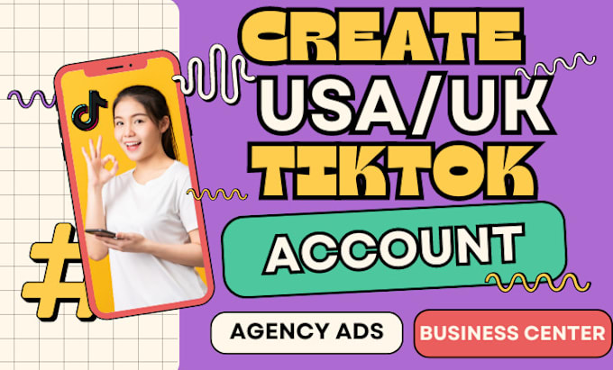 Gig Preview - Beta UK, USA tiktok account with creativity program within 6 hrs, tiktok ads