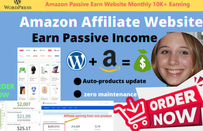 Gig Preview - Create wordpress autopilot amazon affiliate website with passive income