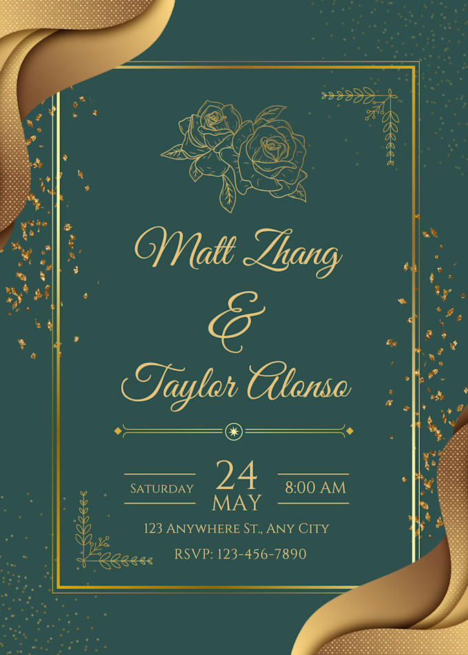 Gig Preview - Custom wedding invitations  elegant and unique designs