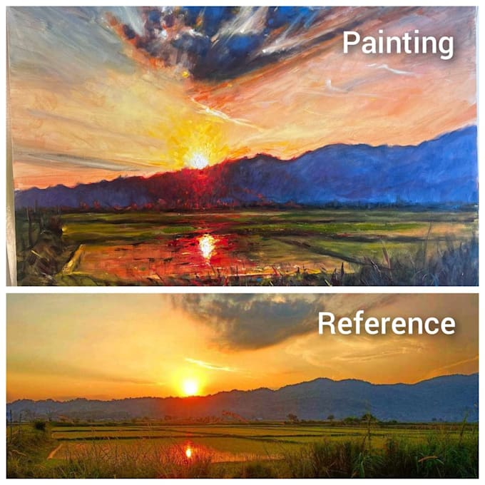 Bestseller - hand paint oil painting on canvas from your pics