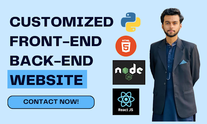 Gig Preview - Make backend frontend react python nodejs javascript website