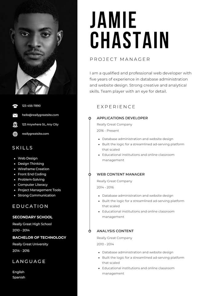 Gig Preview - Provide professional resume writing and design