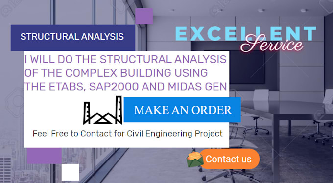 Gig Preview - Structural analysis of complex building in etabs and sap2000