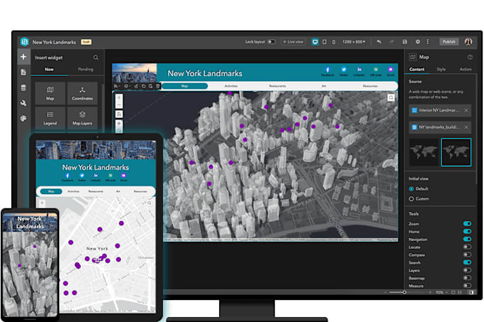 Bestseller - arcgis experience builder custom widgets development for you