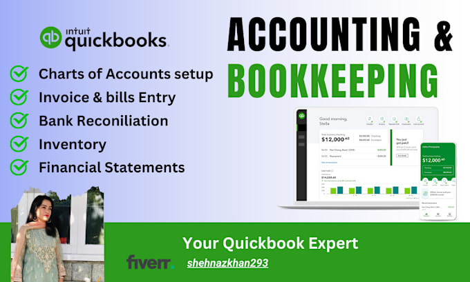 Gig Preview - Do clean up your bookkeeping in quickbooks