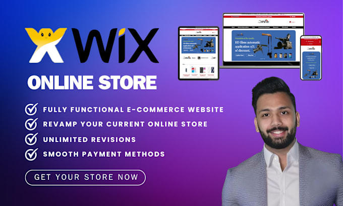 Gig Preview - Build affordable wix website design or wix online store