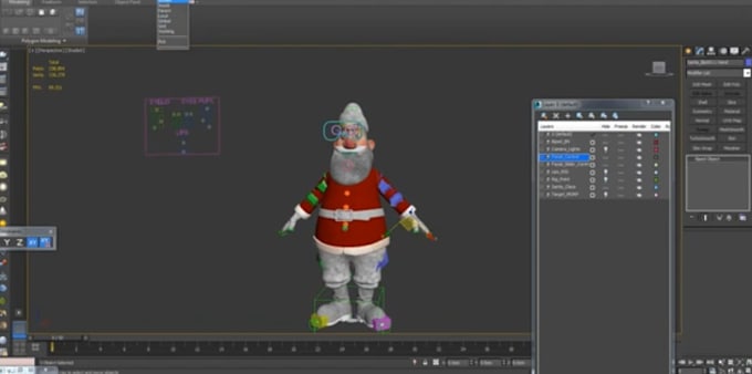 Gig Preview - Rig 3d christmas, facial rig,ik fk switch, wonder dynamic,3d cartoon music video