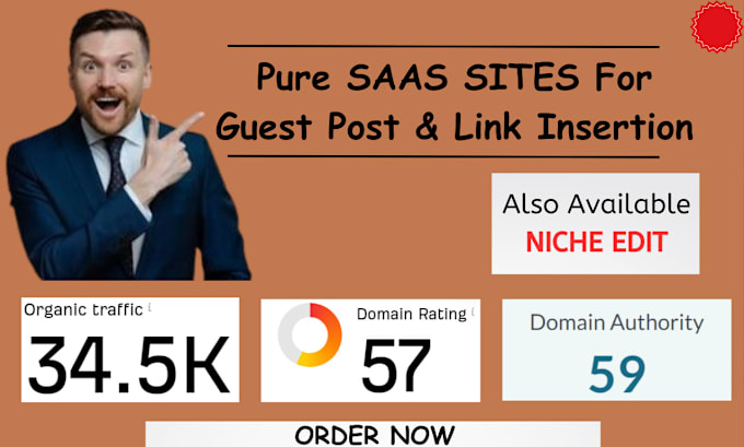 Gig Preview - Provide quality backlinks on saas website with high da,DR