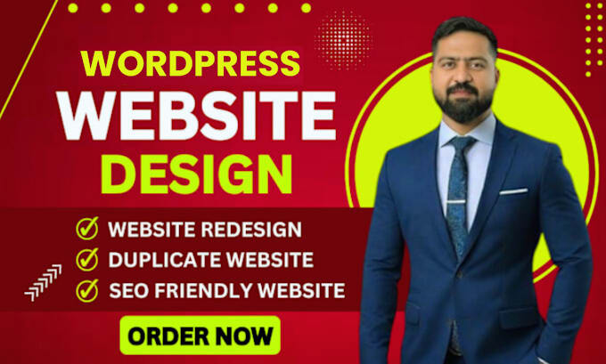 Gig Preview - Design wordpress website or redesign wordpress website