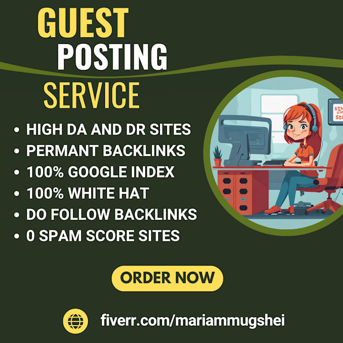 Gig Preview - Do guest posting, blog posting services with permanent dofollow links