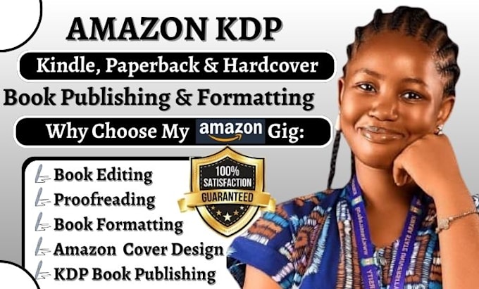 Gig Preview - Format,edit,proofread ebook be your amazon ebook publisher amazon self help book