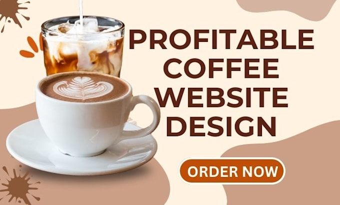 Gig Preview - Design private label coffee shopify store coffee brand website coffee tea store