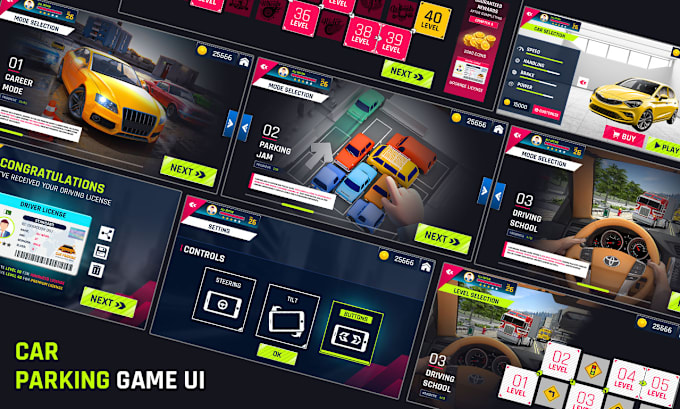 Bestseller - create game UI design for your unity 2d game