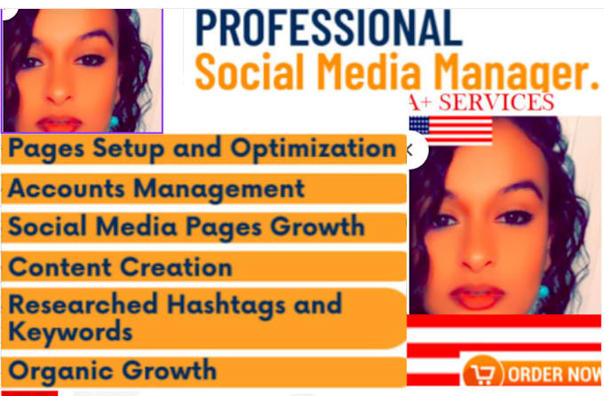 Gig Preview - Be your  social media manager and content creator