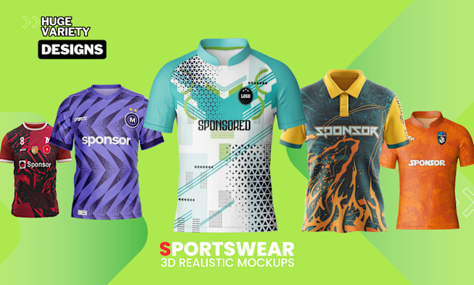 Gig Preview - Design sportswear sublimation jersey or uniform mockups