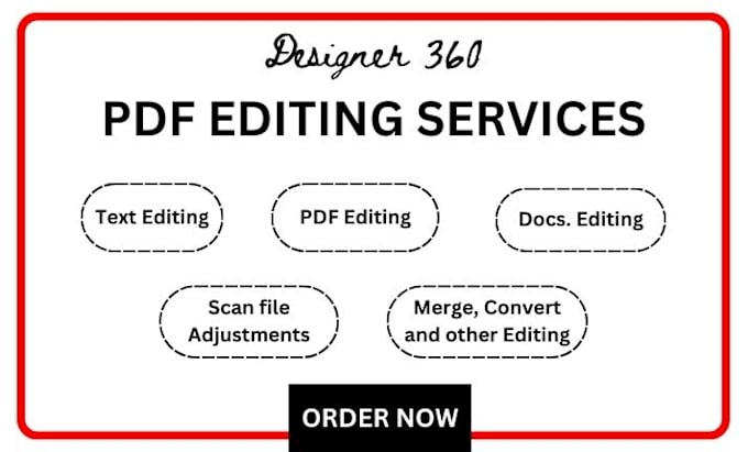 Gig Preview - Professional PDF file editing services fast and reliable