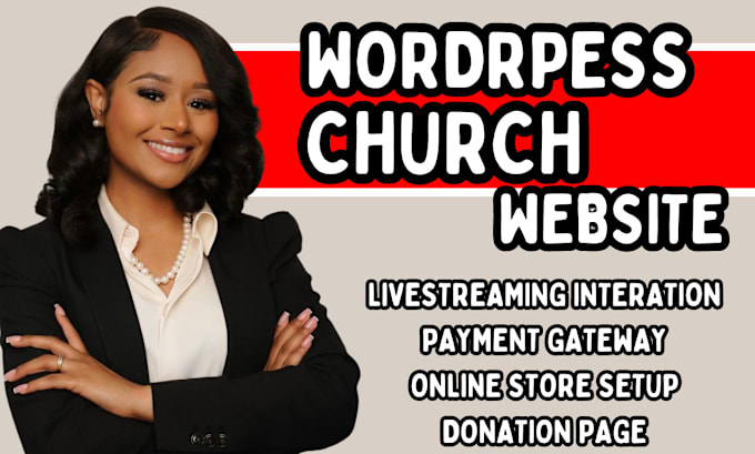 Gig Preview - Church website livestreaming website ministry website church landing page