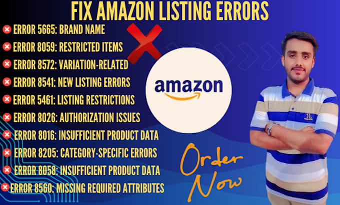 Gig Preview - Resolve amazon listing errors suppressed and  inactive issues expertly