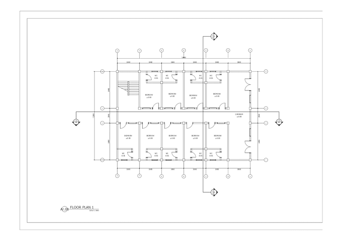 Bestseller - convert the floor plan sketch to autocad