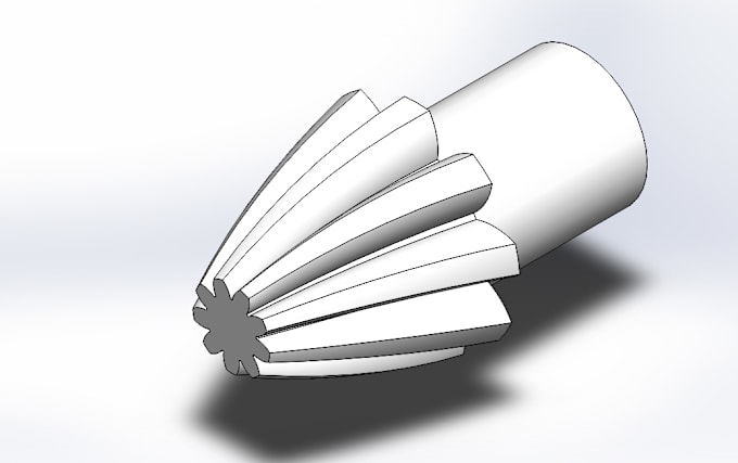 Gig Preview - Create solid work design helical bevel gear