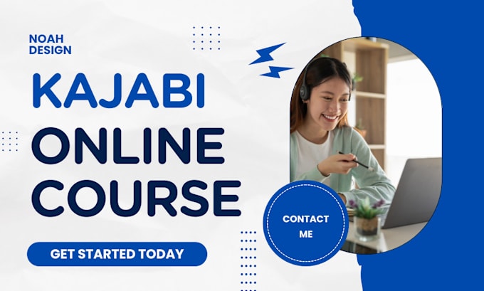 Gig Preview - Kajabi website design, kajabi online course, kajabi sales funnel, landing page