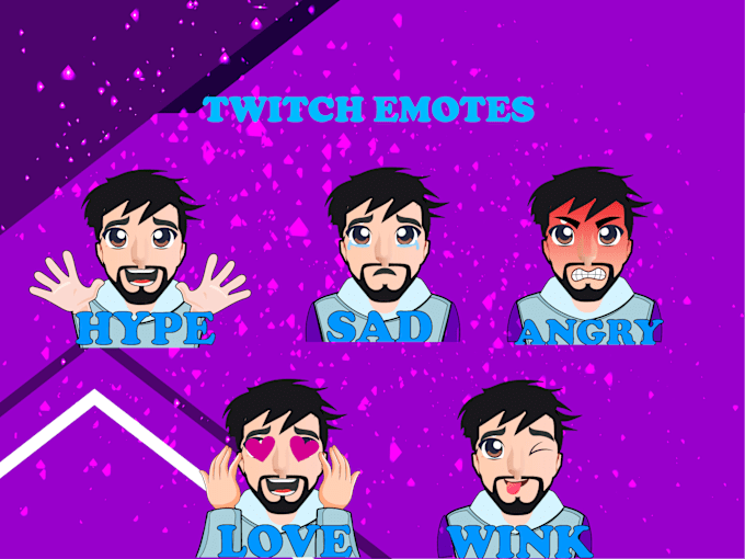 Gig Preview - Create cute and unique twitch emotes