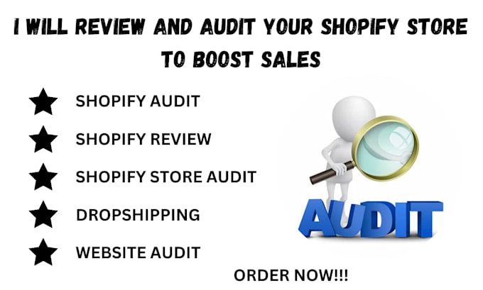 Gig Preview - Review and audit your shopify store to increase sales