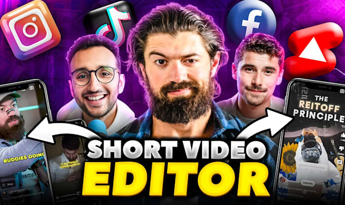 Gig Preview - Edit your instagram reels, youtube shorts, tiktok videos ali abdaal style