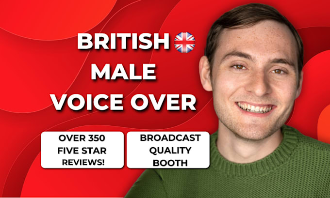 Gig Preview - Record your british english accent male voice over