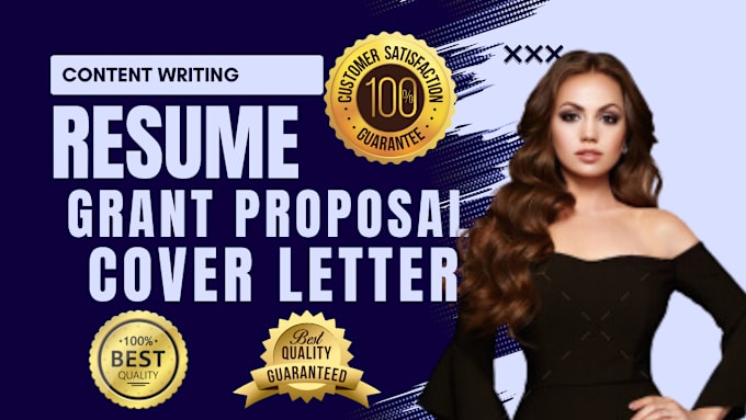 Gig Preview - Write exceptional resume writing cover letter grant proposal business plan