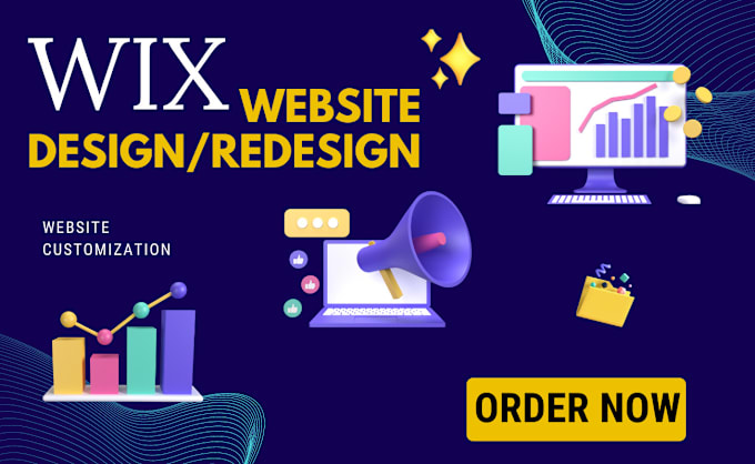 Gig Preview - Wix website design redesign wix website update wix blog website maintenance