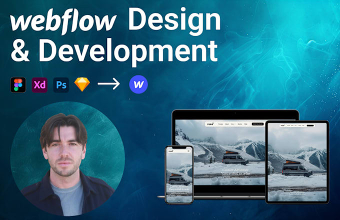 Gig Preview - Develop a responsive modern webflow website for you