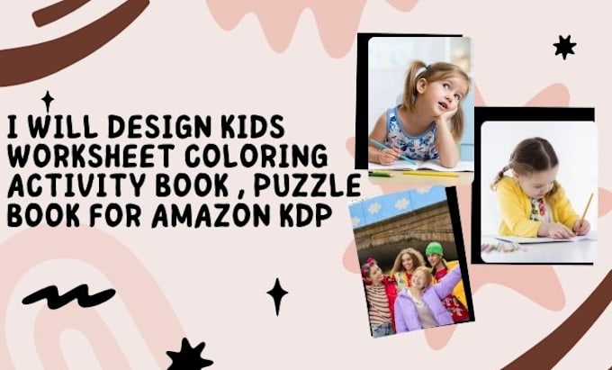 Gig Preview - Design kids worksheet coloring activity book ,  puzzle book for amazon KDP