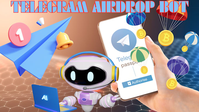 Gig Preview - Develop a telegram crypto airdrop bot, telegram trading bot, memecoin