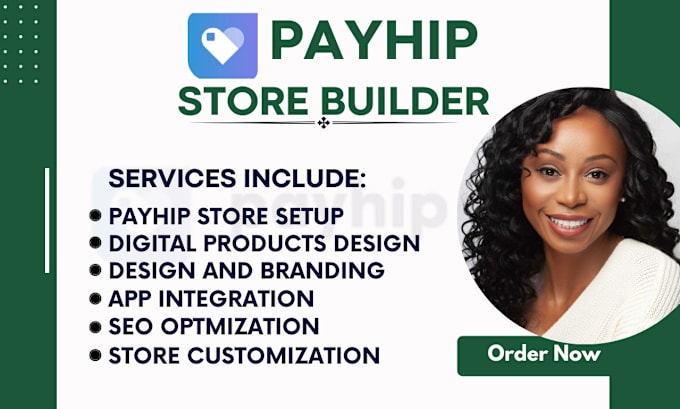 Gig Preview - Design your store on payhip payhip website stan store setup, digital product SEO