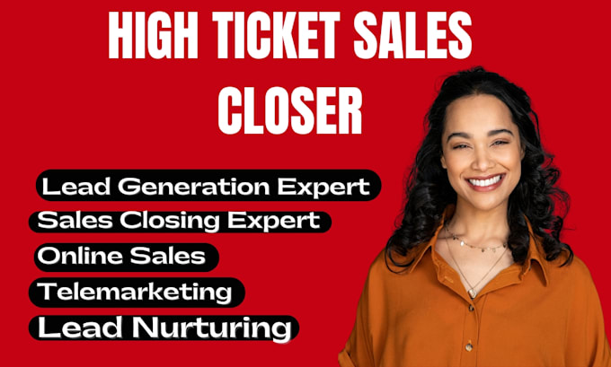 Gig Preview - Be your sales representative sales closer telemarketing virtual assistance sale