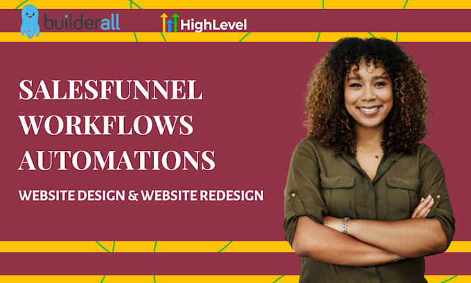 Gig Preview - Design builderall gohighlevel website, builderall gohighlevel salesfunnel