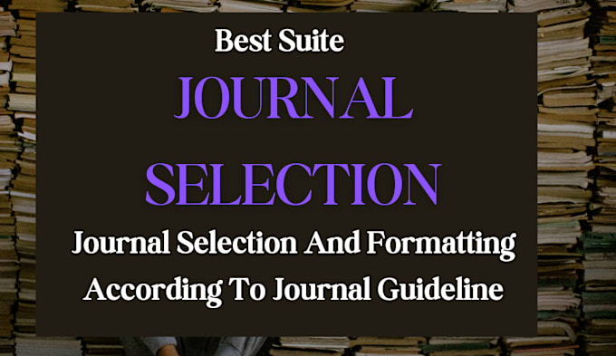 Gig Preview - Publish your article in suited journal and indexed on google scholar