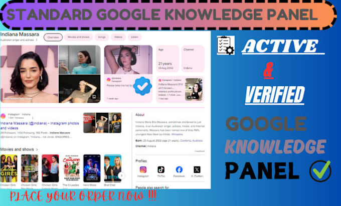 Gig Preview - Create an active and verified google  knowledge panel knowledgepanel for you