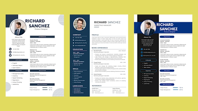 Gig Preview - Do professional resume, CV design