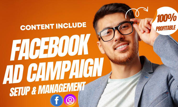 Gig Preview - Setup a facebook ads campaign management real estate ecommerce