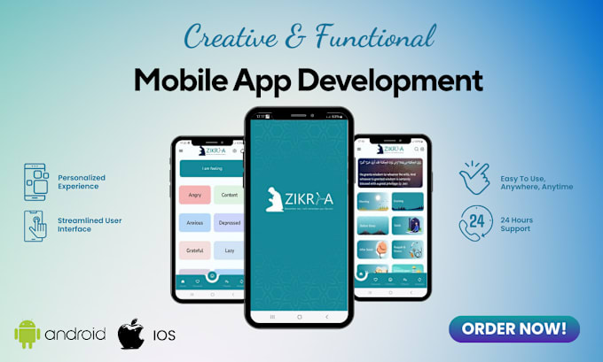 Gig Preview - Be your mobile app developer and android ios app development, flutter developer