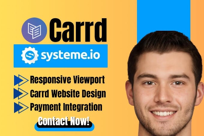 Gig Preview - Be your carrd developer for carrd website carrd landing page systeme io carrd co