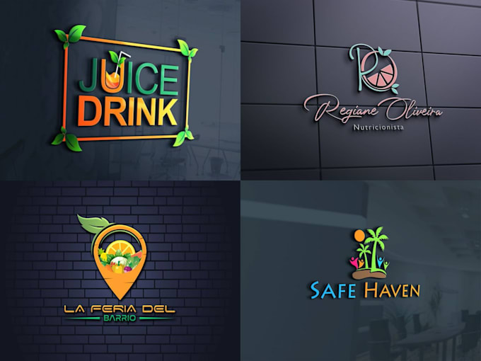 Gig Preview - Design modern juice bar and smoothie shop logo