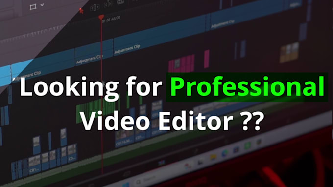 Gig Preview - Do professional video editing within 24 hours