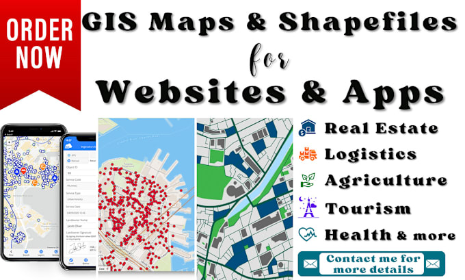 Gig Preview - Create gis shapefile layers, digitize, georeference for any websites and apps