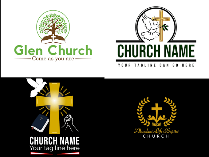 Bestseller - design modern church, ministry and christian worship logo