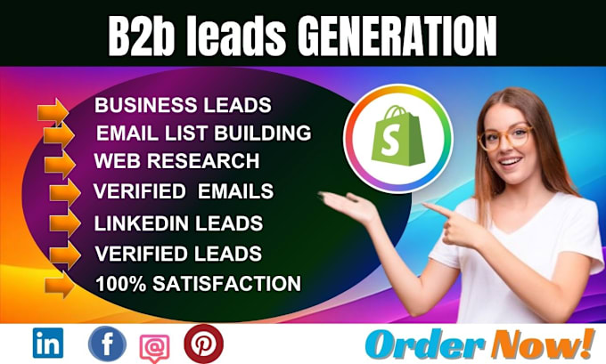 Gig Preview - B2b lead generation targeted email leads email list building